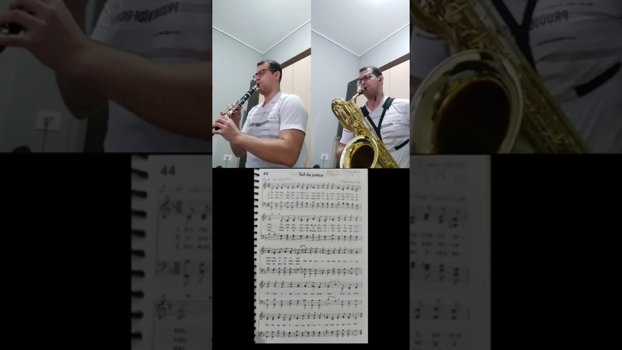 Hino 44 - H5 CCB - Sax barítono Quasar / Clarinete Yamaha (Palheta Vandoren Zz 3,5  no Barítono)