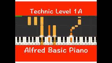 Alfred Basic Piano Technic 1A, P17, Fun Learning Piano Beginner, Online Piano Lessons, Video Course