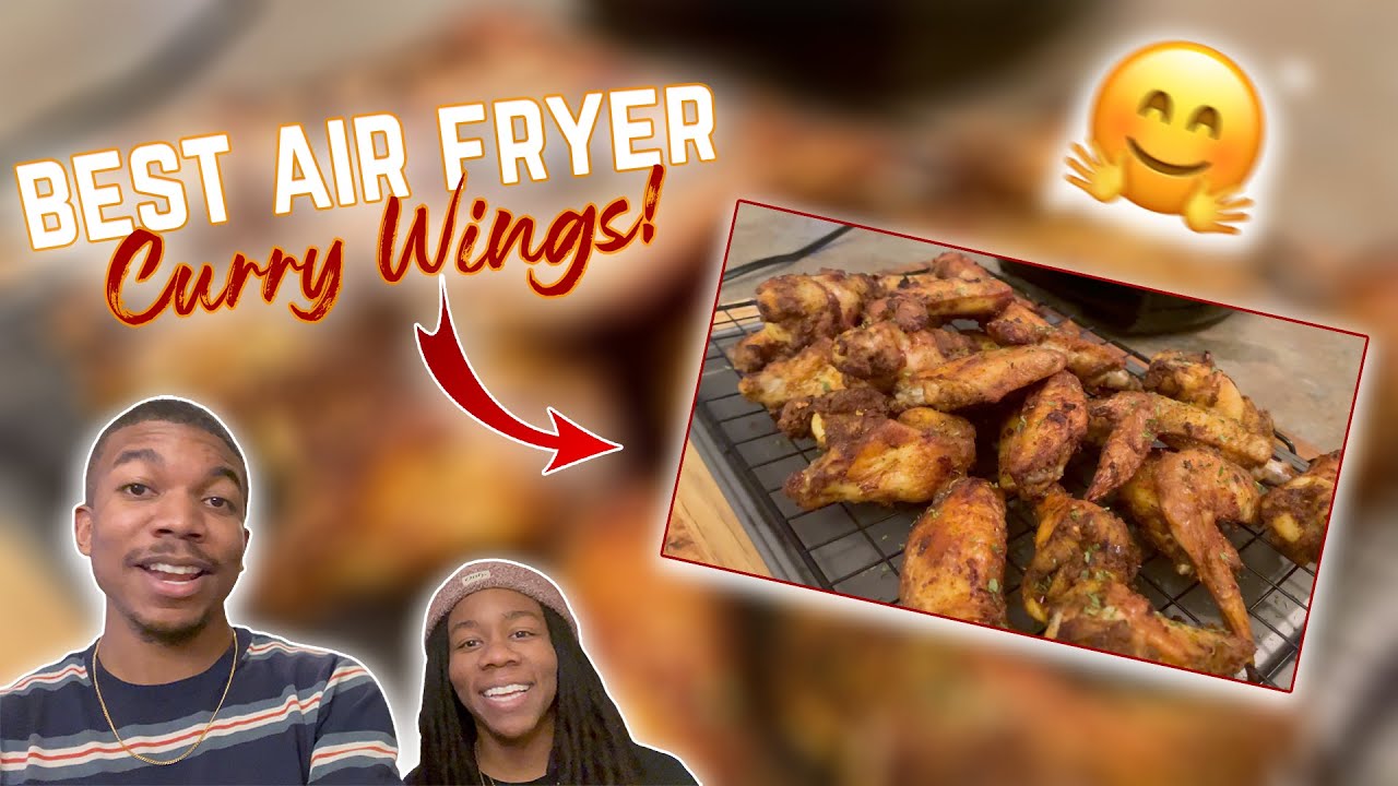 EASY AIR FRYER CURRY CHICKEN WING RECIPE YouTube