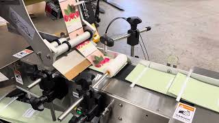 JDA Stand Up Pouch Coffee Bag Labeler , Model TLA-1 Automatic Labeling Machine