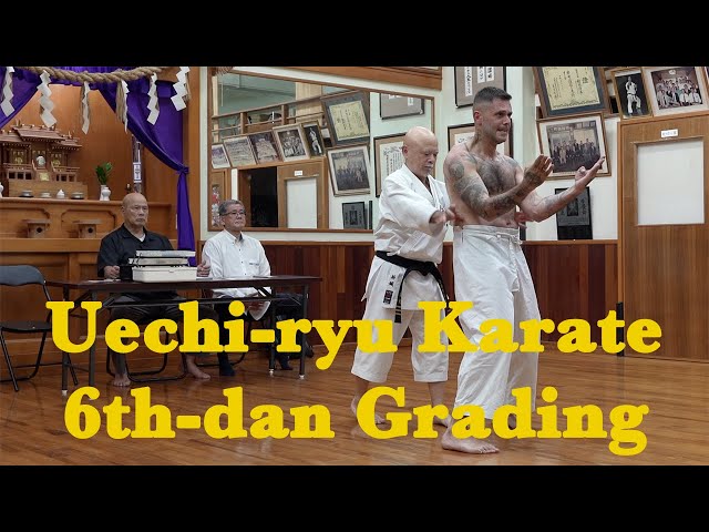 Uechi-ryu Karate 6th-dan Grading - Shai Hai @ Kiyohide Shinjo Dojo, Okinawa class=