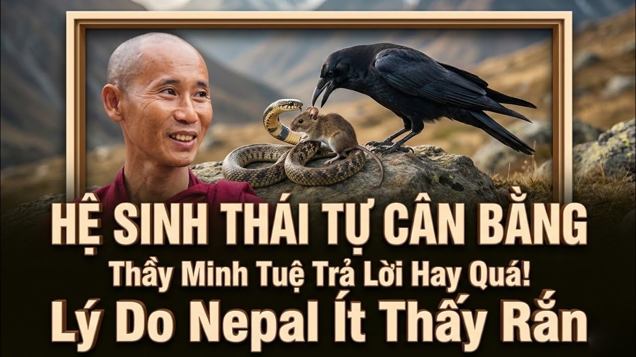 01/02 Thầy Minh Tuệ Trả Lời Hay Quá! Hệ Sinh Thái Tự Cân Bằng? - Lý Do Nepal Ít Thấy Rắn