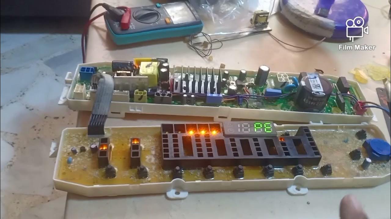 LG INVERTER WASHING MACHINE NO POWER BOARD LEVEL REPAIR - YouTube