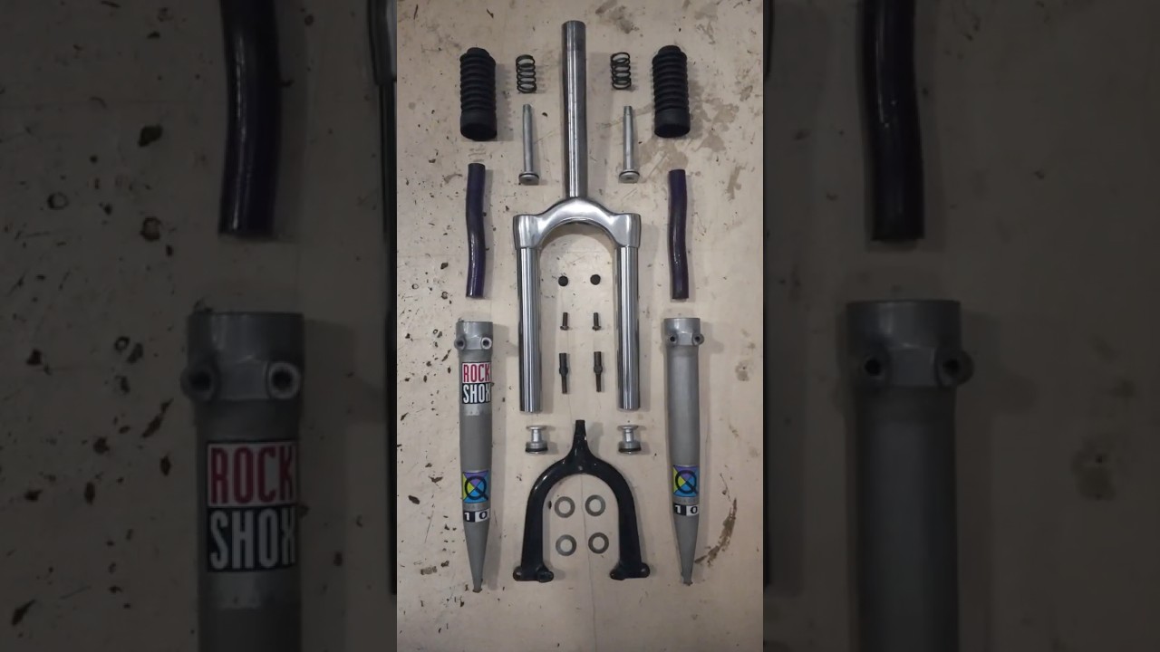 Fourche Suspension Rockshox Quadra 21 VTT 26'' – Vintage, 1''1/8 Sans Filetage