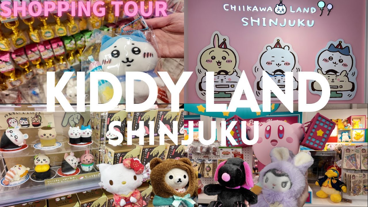 KIDDY LAND SHINJUKU Shopping Tour CHIIKAWA Rilakkuma Snoopy Koupen-chan Sanrio mofusand and more