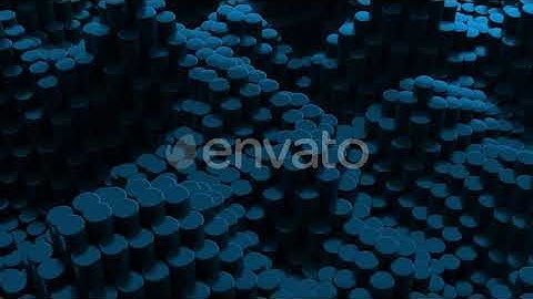 Abstract blue metallic chrome background with cylinders | Motion Graphics - Envato elements