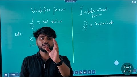 Difference between UNDEFINED and INDETERMINATE form || by SUMIT Sir |