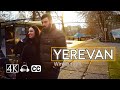 YEREVAN Walking Tour, Winter Light, Armenia, Feb 10, 2023, 4K 60fps