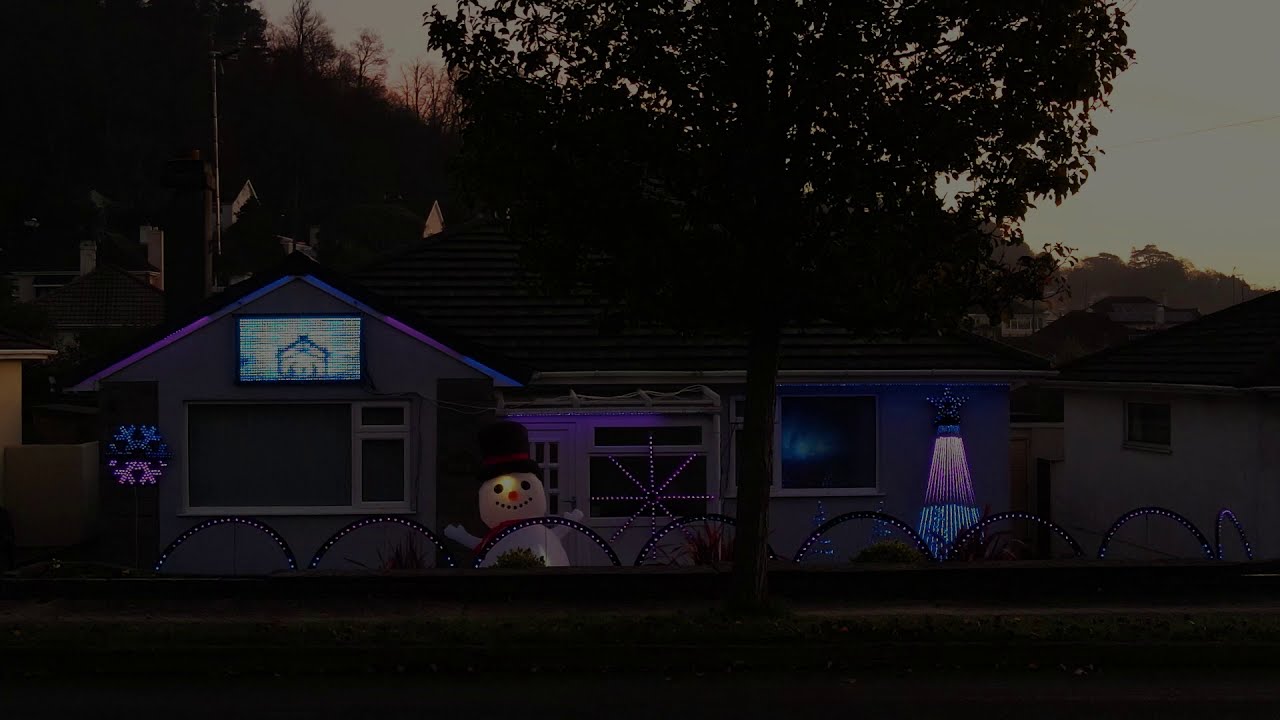 Peasland Road Light Show 2020 Torbay Christmas Trail (Little Drummer