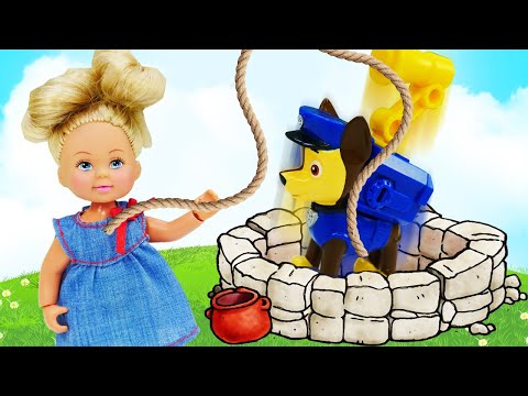 Видео: Игрушки Щенячий Патруль спасают котенка из колодца! Детское видео Paw Patrol