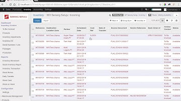 Software ERP Odoo Indonesia :: Penerimaan Barang Sebagian