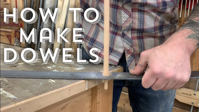 Homemade Dowel Maker - DIY Table Saw Dowel Making Jig 👉 FREE