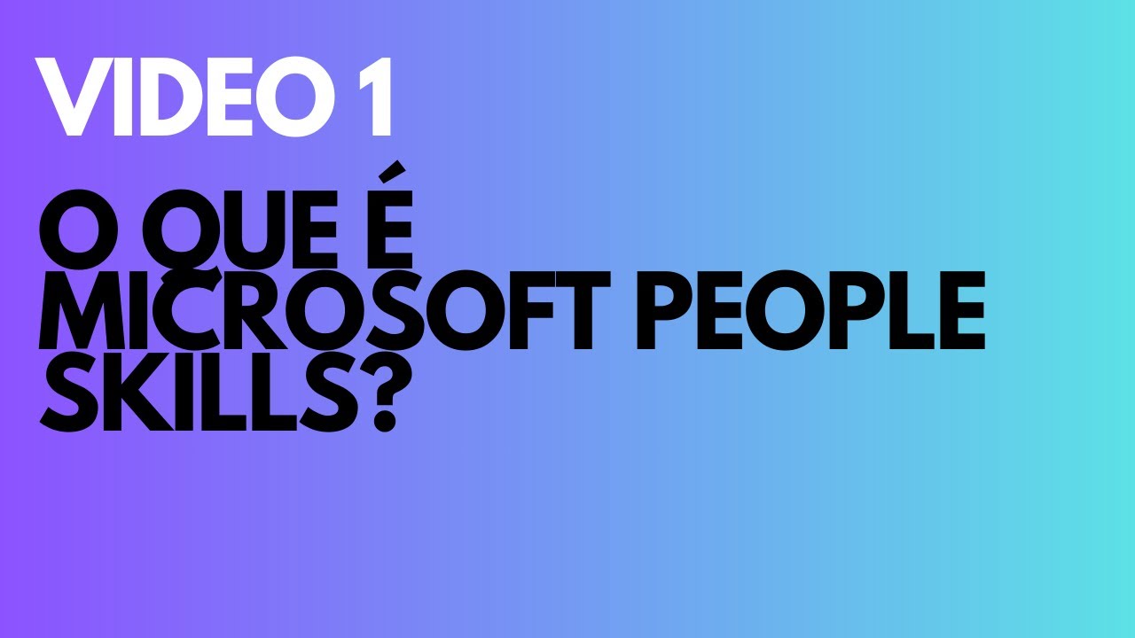 O que é People Skills?