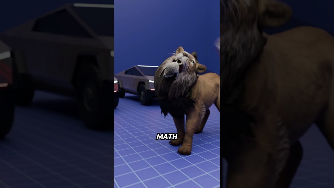 Did You Know What It Takes to Move 5 Cybertrucks? 🦆🦁🦖 #didyouknow #zeusbfilms  #3danimation