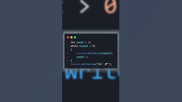 C# While Loops: Dangerous But POWERFUL! ⚡#coding #shorts