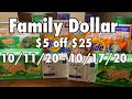Family Dollar $5 off $25 is BACK! Check out these transactions 🔥🔥🔥 10/11/20 - 10/17/20