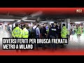 Milano, diversi feriti per un'improvvisa frenata della metro a Cadorna