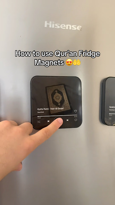 Qur’an Fridge Magnets Plays Qur’an Loud 😍🔊#islam #muslim #quran