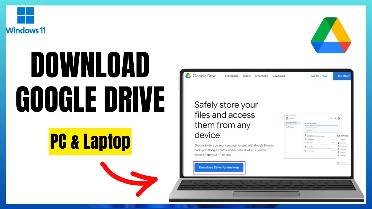 How To Download Google Drive on Windows 11 – Step-by-Step Guide - YouTube