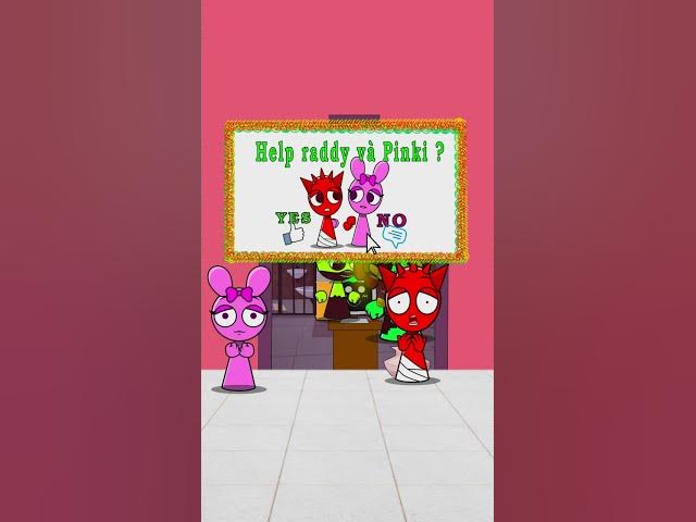 Outline Video Which item will you choose to help Raddy and Pinki escape #sprunki #sprunkiincredibox