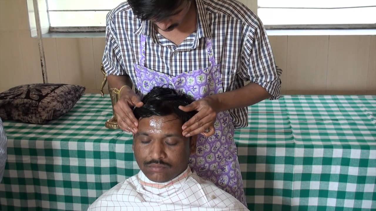 シロアビヤンガ アーユルヴェーダ伝統のヘッドマッサージのやり方 Youtube