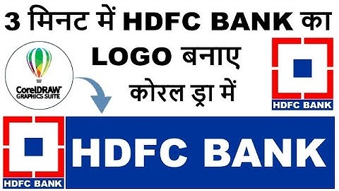 HDFC Bank Logo Design in CorelDraw 2023 - Learn CorelDraw 2023 Tutorial in Hindi