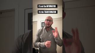 It’s not the information! It’s the transformation! #dsptrainings #consulting #learninganddevelopment
