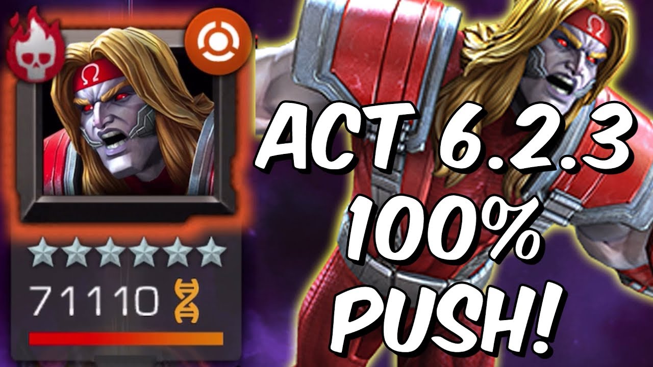 Act 6.2.3 100% - Omega Red Boss Chapter Headstrong - Marvel Contest of Champions