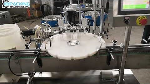 Automatic eye drop bottle rotary filling plug inserting capping machine for essential oil packing li