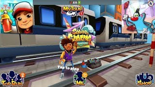 Subway Surfers SINGAPORE Mike vs Oggy 3D Run Fullscreen Gameplay HD screenshot 4