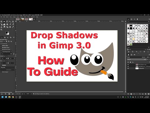 How to Add Drop Shadows to Text | Gimp 3.0