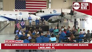NOAA forecasters predict a near or above-average hurricane season with 10 to 16 named storms