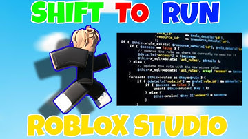 How To Make A Shift To Sprint In Roblox Studio (2023)