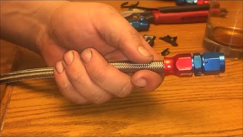 How to Make Braided Custom Fuel/Brake lines (AN Fitting Assembly)