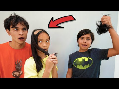 Our ADOPTED Brother CUTS OFF Our Little Sister's Hair, HE GETS IN BIG TROUBLE
