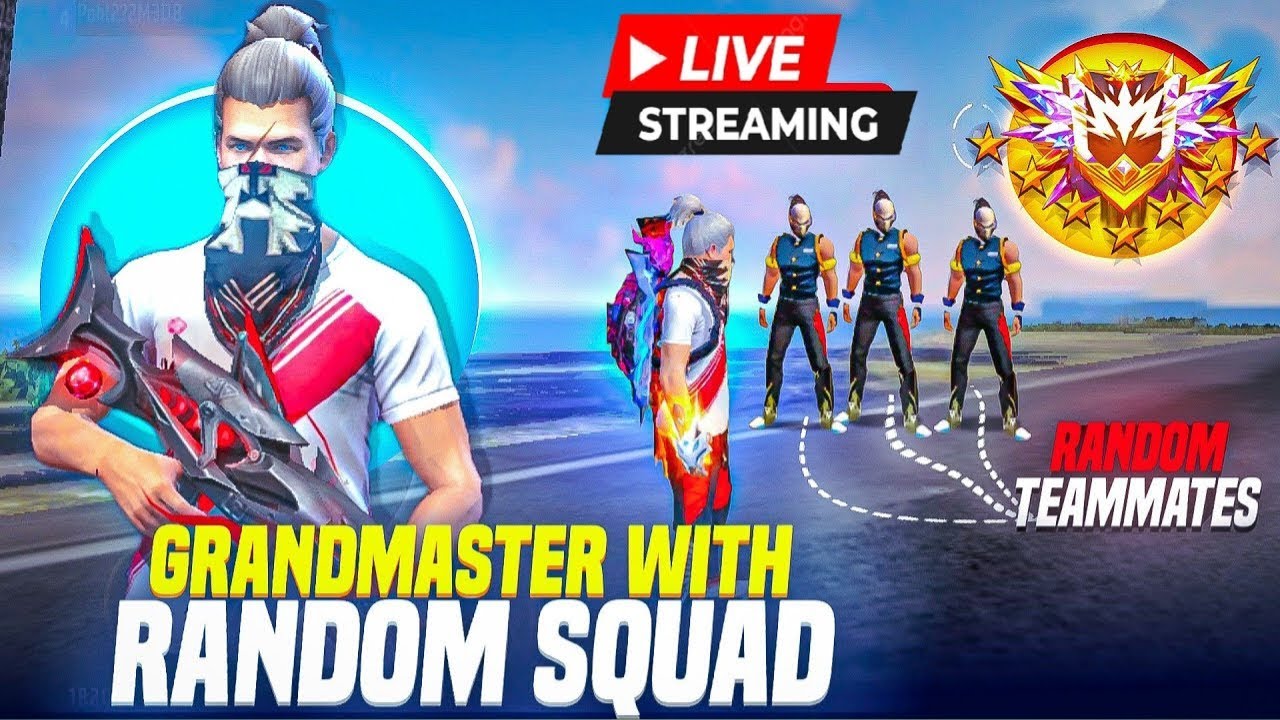 [ LIVE ] 🔴 FREE FIRE LIVE🔴RANK PUSH WITH TEAM CODE😍 FF🤞 👑-GARENA FREE ...