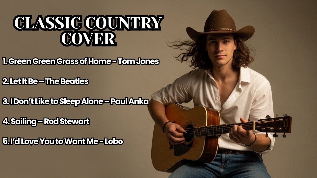 Green Green Grass of Home, Let It Be, Sailing | Classic Country Cover | Timeless 60s 70s 80s.