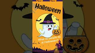 Shorts | Halloween | What do people do at halloween? | #shorts #halloween #trickandtreat #learnfast