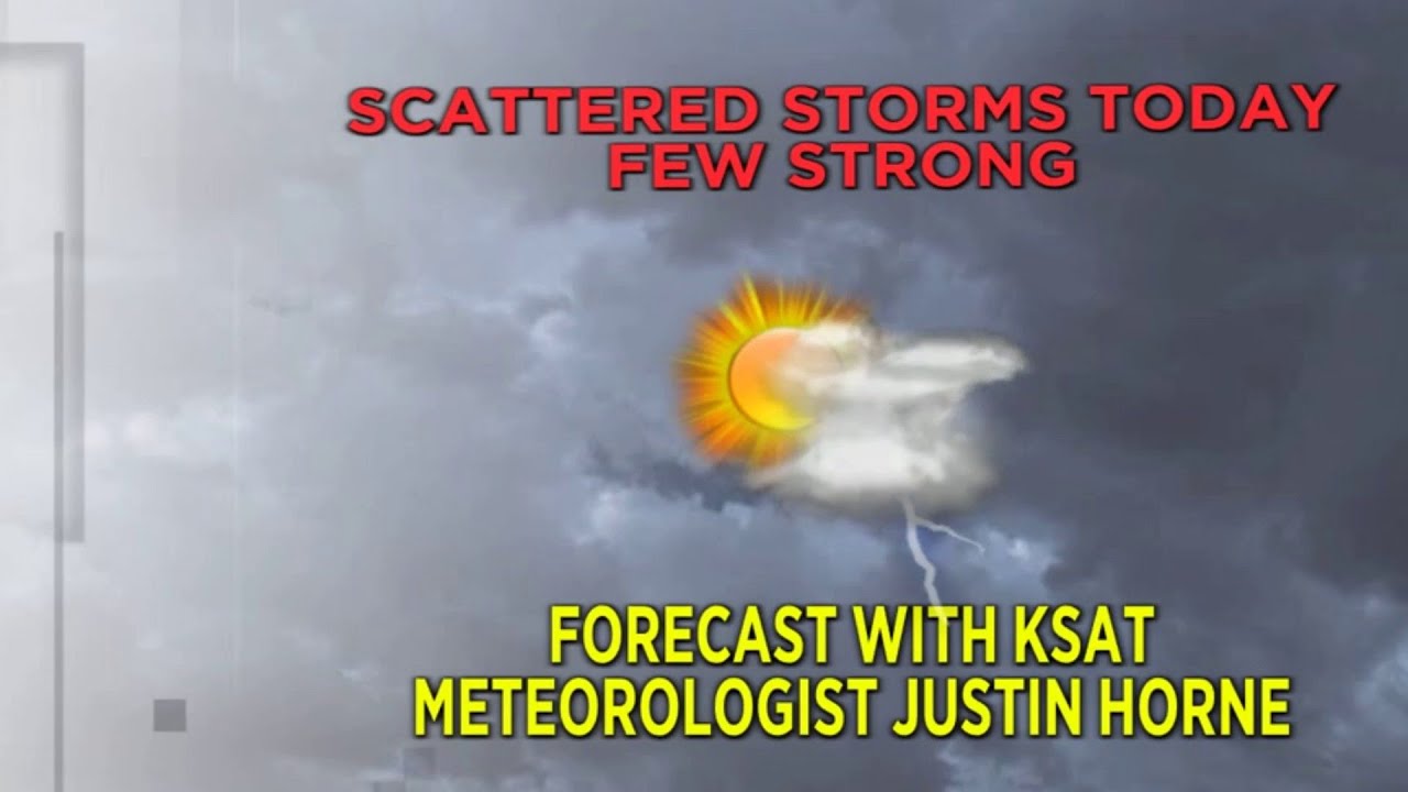 Scattered showers and storms this afternoon and this evening. - YouTube