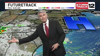 Les Still Is Tracking A Summer-Like Pattern For The Start Of The Week.