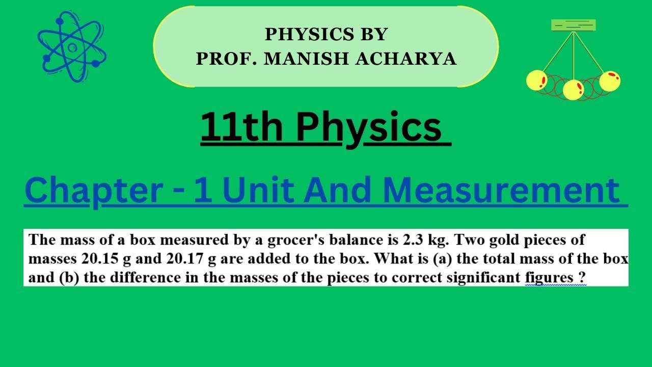 The mass of a box measured by a grocer's balance is 2.3 kg. Two gold pieces of masses 20.15 g and 20