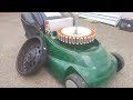 Battery Electric Lawnmower using Recycled Washing Machine Motor