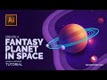 Create a 3D Planet in Space / Illustrator Tutorial