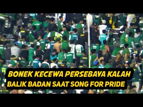 KALAH‼️Bonek lakukan aksi balik badan saat Anthem Persebaya vs Bali United