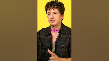 Charlie Puth RESPONDS to Taylor Swift