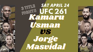 UFC 261 Forecast: Kamaru Usman vs Jorge Masvidal