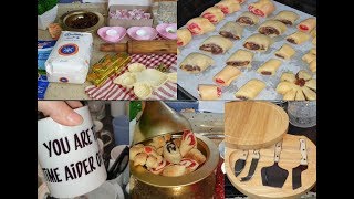 روتين يومي/ سويت كليجة العيد العراقية  + جولة بمحلات البالة وغراض المطبخ + اكلات للأطفال