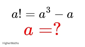 Can You Solve This Crazy Factorial Equation? | (Think Outside The Box) | #math #maths
