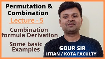 IITianCampus : Combination Formula Derivation NCR IITJEE JEEMAIN ADVANCED IITIAN CAMPUS