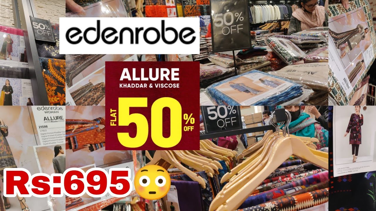 edenrobe sale 2022/edenrobe winter sale/edenrobe sale today/Flat 50%/only Rs:695/February 24, 2022